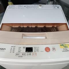 配送可【アクア】5K洗濯機★2016年製　分解クリーニング済/3ヶ月保証付　管理番号10307