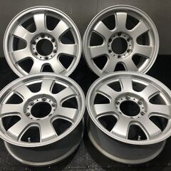 BS BRIDGESTONE NR280 社外ホイール 17インチ 4本 7.5J6HPCD139.7+35 パジェロ等　(VHQ048)