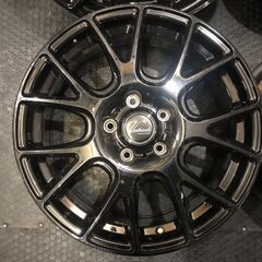 AUTOWAY Verthandi オートウェイ ヴェルザンディ 17インチ 4本 7J5HPCD114.3+53 ブラック ヴォクシー レヴォーグ等　(VHQ049)