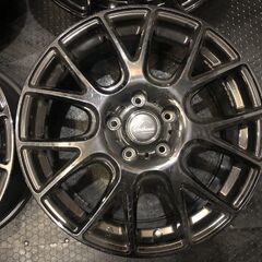 AUTOWAY Verthandi オートウェイ ヴェルザンディ 17インチ 4本 7J5HPCD114.3+53 ブラック ヴォクシー レヴォーグ等　(VHQ049)