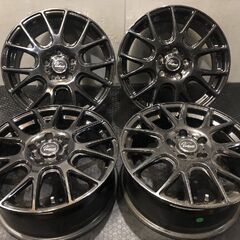 AUTOWAY Verthandi オートウェイ ヴェルザンディ 17インチ 4本 7J5HPCD114.3+53 ブラック ヴォクシー レヴォーグ等　(VHQ049)