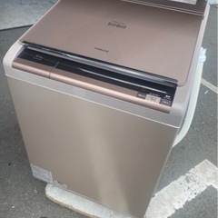  🌈福岡市内配送設置無料✨🌈　日立 HITACHI ビートウォッシュ たて型洗濯乾燥機（10.0kg） 自動お掃除搭載 シャンパン BW-D10XTV N
