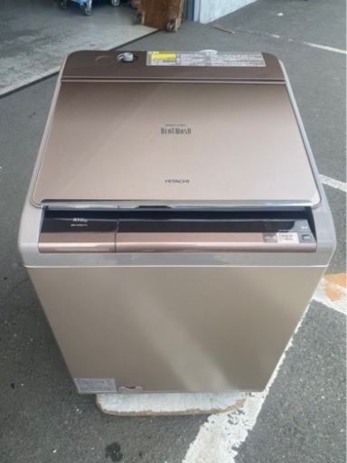 福岡市内配送設置無料✨　日立 HITACHI ビートウォッシュ たて型洗濯乾燥機（10.0kg） 自動お掃除搭載 シャンパン BW-D10XTV N