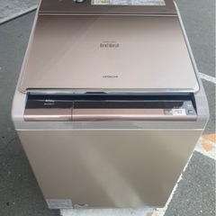  🌈福岡市内配送設置無料✨🌈　日立 HITACHI ビートウォッシュ たて型洗濯乾燥機（10.0kg） 自動お掃除搭載 シャンパン BW-D10XTV N