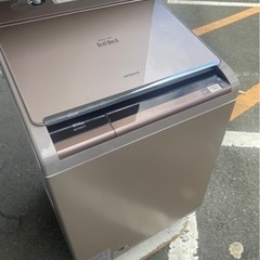  🌈福岡市内配送設置無料✨🌈　日立 HITACHI ビートウォッシュ たて型洗濯乾燥機（10.0kg） 自動お掃除搭載 シャンパン BW-D10XTV N