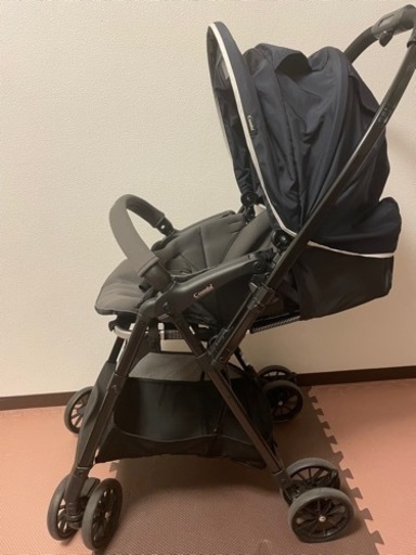 【やりとり中】combiコンビ　スゴカルエアー エッグショック AM ネイビー　子供用品 ベビー用品 ベビーカー、バギー