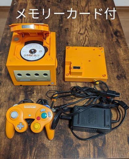 ゲームキューブ本体 コントローラー＋メモカ＋ゲームボーイプレーヤー+ディスク オレンジ GAME CUBE GC