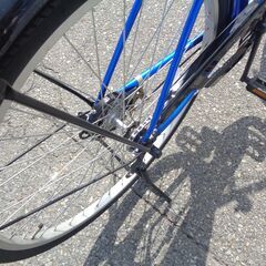 SOUTERNPORT　２６インチ　シングル　軽快車　ママチャリ　青/黒【219】