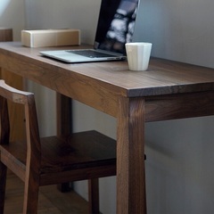 ブラックウォールナット　学習机　デスク　テーブル　天然木　無垢材 無垢材デスク ブラックウォールナット材 一枚板テーブル・無垢材