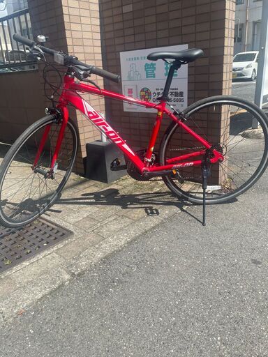 リサイクルショップどりーむ荒田店 No1334 クロスバイク　Air-on　前後ギア切り替え付き　２１段変速　軽量アルミフレーム　新車購入時から半年程　状態良好♪　新車の半額♪