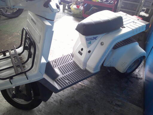 HONDA ジャイロX-2 白 エンジン始動確認 自賠責保険で乗れます 半額配送キャンペーン 限定 現状渡し諸経費￥0- 横浜 P-Yard HONDA ジャイロX-2-Fi 白 自賠責保険加入で乗れます 半額配送