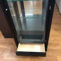 R201 スリム収納家具、フロントピンク色 ハイキャビネット、4段 