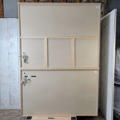 ニトリ キッチンボード アルミナ2 シルバー×ホワイト 約W1400×D450×H2010mm 24g菊YA