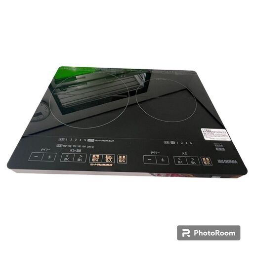 【美品】10％値下げ!!IH　クッキングヒーター　IHC-WKG2-B　2021年製　アイリスオーヤマ