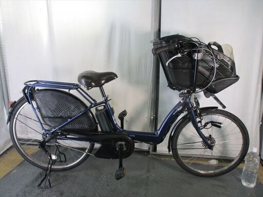 Ｄ625　★整備済み　中古　3人乗り対応子乗せ　電動自転車★ヤマハ　paskiss【F22R26インチ　　ブルー　8.7Ah】