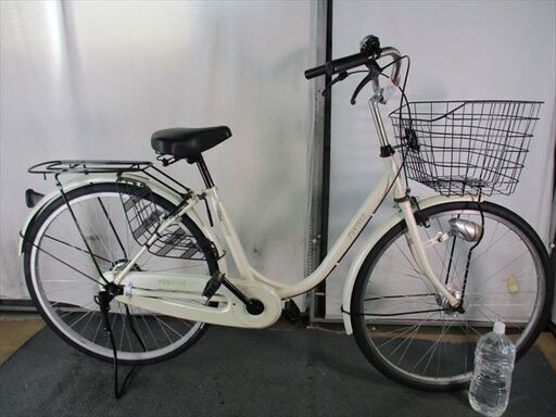 D628　★限定特価★ 中古自転車 ママチャリ【　26インチ　白 】
