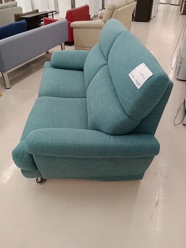 ★ジモティ割あり★   本革シート　光製作所　2人掛けソファークリーニング済み SJ7750 ☆ジモティ割あり☆ 本革シート 光製作所 2人掛けソファークリーニング済み