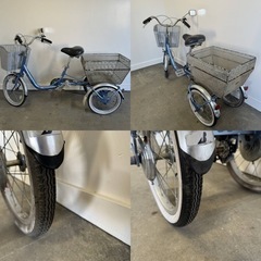 608(S)□岐阜発　△BRIDGESTONE/WAGON/ブリジストン/ワゴン/大人用三輪自転車/変速スイング無し/走行確認/防犯有り/現状品　R6.6/5□