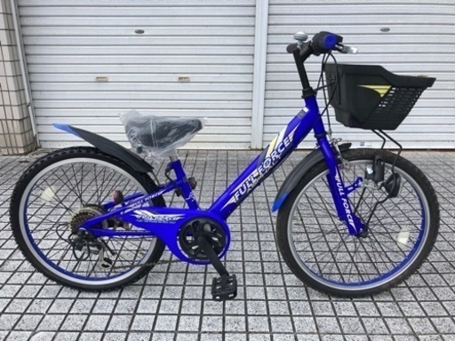 【Jr.マウンテンバイク】美品❗️22インチ　6段変速付　泥除け、前カゴ付　若林自転車　浜大津店　SALE中❗️