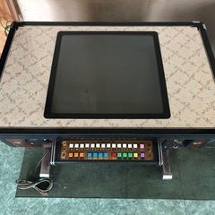 ★テーブルゲーム 麻雀 麻雀ゲーム 業務用 喫茶店 筐体 100円玉 麻雀天鳳基板、鍵付き★