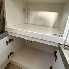 ジモティ来店特価!! 食器棚 松田家具 ホワイト J-0720