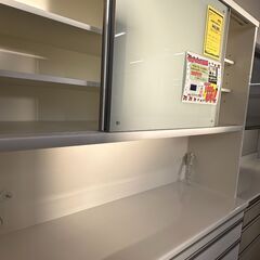 ジモティ来店特価!! 食器棚 松田家具 ホワイト J-0720