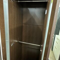 ジモティ来店特価!! ワードローブ ダークブラウン J-0727