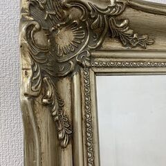 美品☆アンティーク☆鏡☆ロココ調☆壁掛けミラー☆姿見　ひび割れ加工 楽天市場】ウォールミラー 壁掛け鏡 壁掛けミラー ロココ調 化粧鏡
