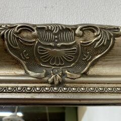 アンティーク調ウォールミラー 約180×90cm ヨーロピアン ロココ 姿見