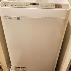 【お引き取りいただける方】SHARP 縦型洗濯機2019年式 乾燥機能付 5.5㎏