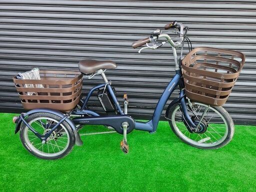 【電動アシスト三輪車】 BRIDGESTONE ブリヂストン FRONTIA フロンティア ラクットワゴン 前20インチ、後16インチ【中古バッテリーは寿命不明の為保証対象外です】【引取限定・現状渡し】三重県