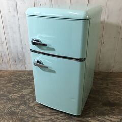 オーヤマ 2ドア 冷蔵庫 PRR-082D-LG 2023年製 81L ノンフロン 動作確認済み 24g菊HG