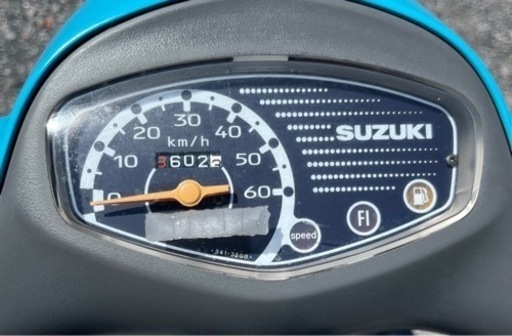 836. 動画あり スズキ レッツ4 原付 FI バイク 50cc 車体 埼玉
