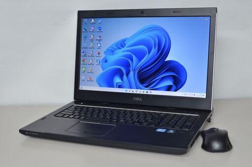 中古ノートパソコン DELL VOSTRO 3750 Windows11+office 新品爆速SSD256GB core i5-2430M/メモリ8GB/17.3インチ/無線/WEBカメラ/DVDマルチ