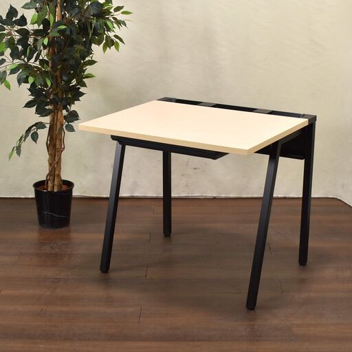 ≪zyt1531ジ≫ 美品/2023年製造 KOKUYO/コクヨ 平机/PCデスク LEAN/リーン 引き出し付き 幅80cm 奥行70cm 天板NA/本体BK 60602-09