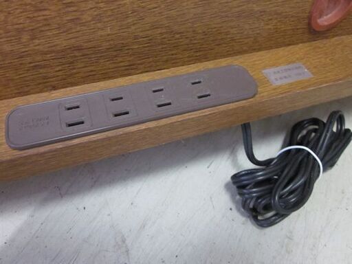 浜本工芸 No.3190 TVボード 幅125cm ダークオーク色 ナラ材 キャスター