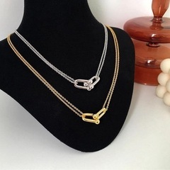 限定販売　激カワ　ダブルリングネックレス　レディース　早いもの勝ち　　　　　　　