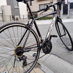 クロスバイク　air-on  black  21段　700✕28c 狭山市引取限定