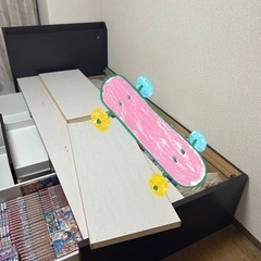 ☆収納付き☆シングルベッド