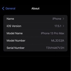 7/7限定‼️iPhone 13 ProMax   256gb バッテリー100%