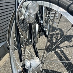 点検済み⭐️中古自転車　YouTube動画あり アルミフレーム　オートライト　6段ギア　26インチ　新品リング錠付　リペアボックス  