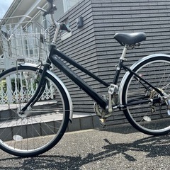 点検済み⭐️中古自転車　YouTube動画あり アルミフレーム　オートライト　6段ギア　26インチ　新品リング錠付　リペアボックス  