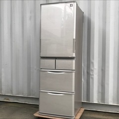 E438◇シャープ 冷蔵庫◇5ドア左右開き◇412L◇2018年製◇プラズマクラスター◇SJ-W412D-S E438◇シャープ 冷蔵庫◇5ドア左右開き◇412L◇2018年製◇