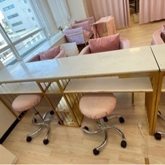今週まで！お値下げ中ネイルサロン テーブルセット