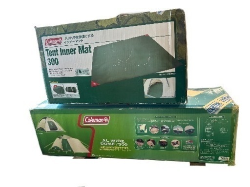 新品未開封品Coleman キャンプ用品 インナーマット＆テント al wide dome 300