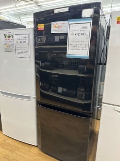 【ドリーム川西店御来店限定】三菱　冷蔵庫　MR-P15D-B　2019年製 動作確認／クリーニング済み 【2002211255601608】
