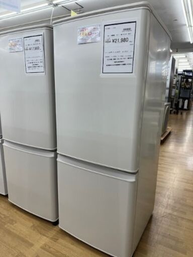 【ドリーム川西店御来店限定】三菱　冷蔵庫　MR-P15-W　2023年製 動作確認／クリーニング済み 【2002211255601644】