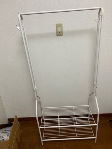 物干し竿、ロープ