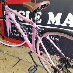 中古　クロスバイク　ピンク