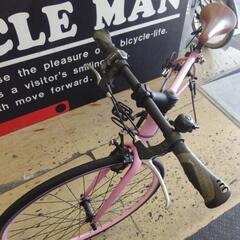 中古　クロスバイク　ピンク